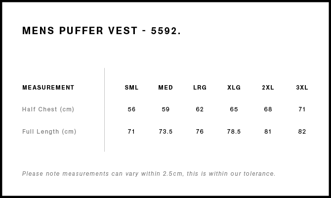 The Fitness Portal Uniform - Womens AS Colour Puffer Vest Black