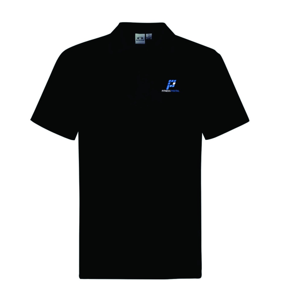The Fitness Portal Uniform - Mens Polo SS Black