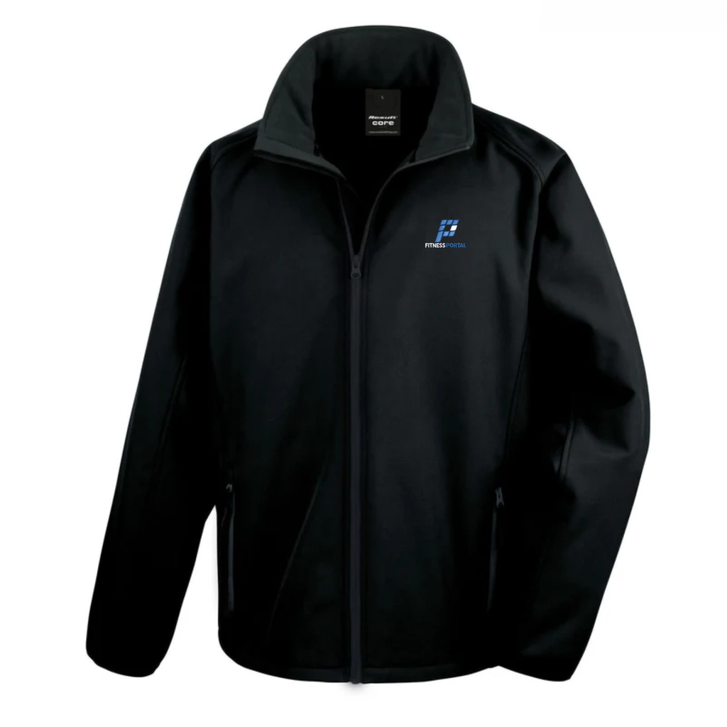 The Fitness Portal Uniform - Mens Result Softshell Jacket Black