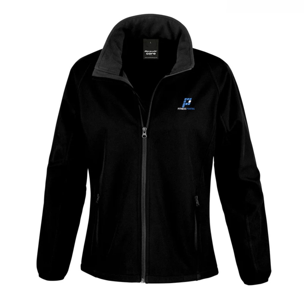 The Fitness Portal Uniform - Womens Result Softshell Jacket Black