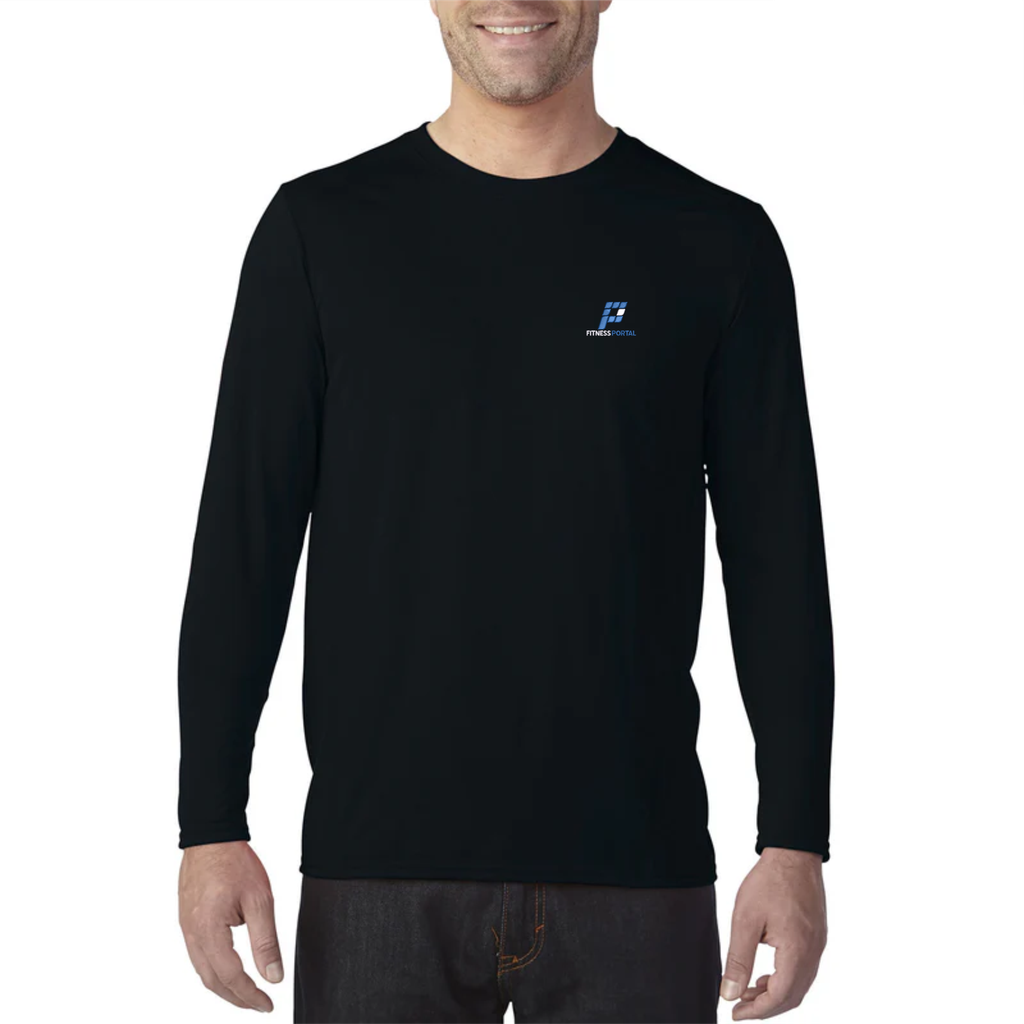 The Fitness Portal Uniform - Mens Trainer Tee LS Black